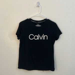 Women Black Calvin Klein T-shirt